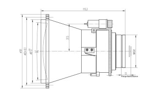 100mm f/1.3 Motorized Lenses for LWIR Thermal Imaging